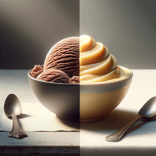 Scooped Ice Cream Versus Custard