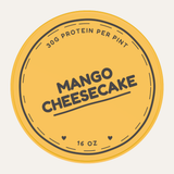 Secret Creamery Mango Cheesecake — High Protein 16 oz pint — high protein ice cream (30g protein) — top
