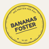 Secret Creamery Bananas Foster — High Protein 16 oz pint — high protein ice cream (30g protein) — top