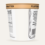 Secret Creamery Fluffernutter 16 oz pint — super premium ice cream — back